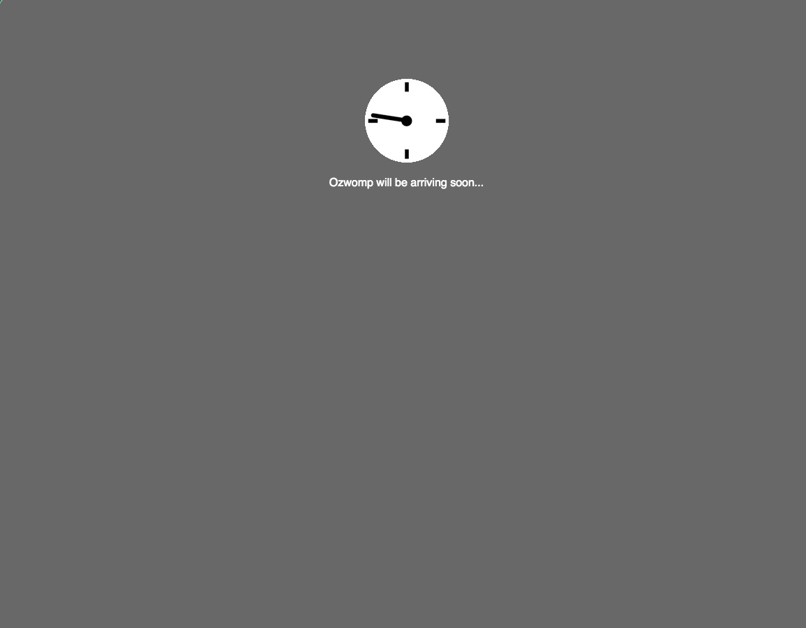 Screenshot of Ozwomp is Arriving loading screen - 2020