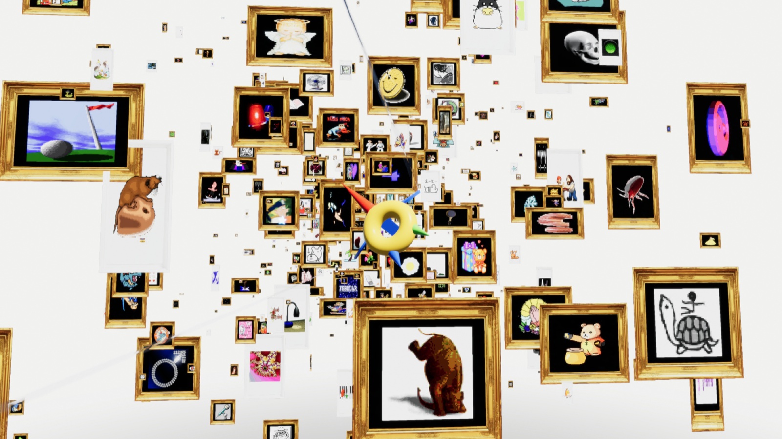 A view of Ozwomp flying through the gif gallery