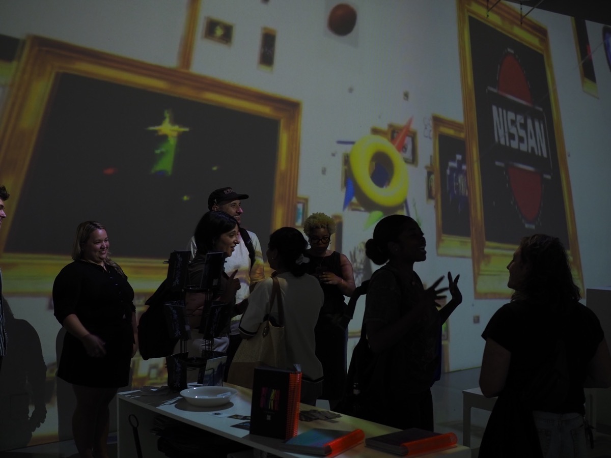Ozwomp in the Gif Gallery, projected at LUME Studios, New York - 2025