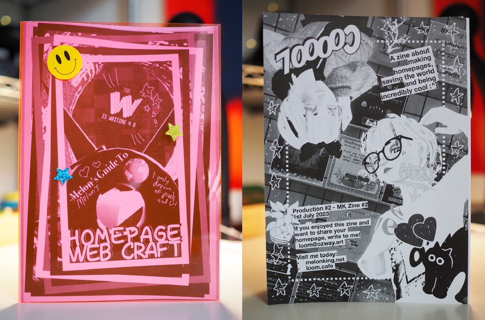 Zine Cover, Front and Back