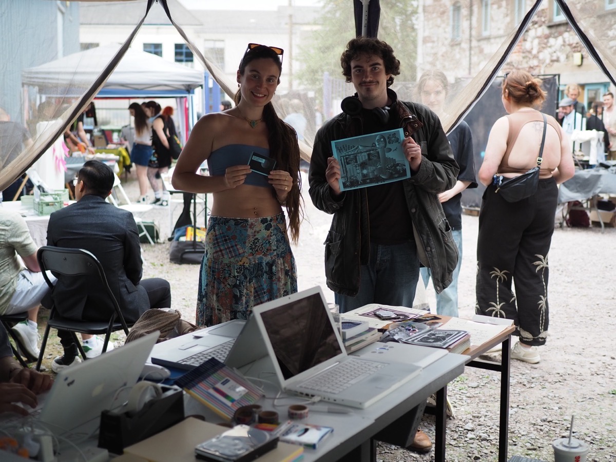 Participants at the Open Walls zine workshop in Cork, IE, 2025